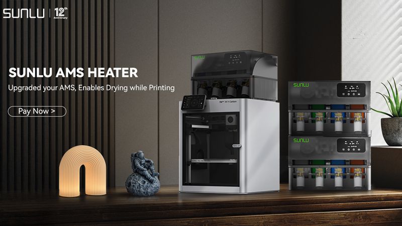 12 Years of SUNLU: AMS Heater for Bambu-Lab Devices Introduced | SUNLU