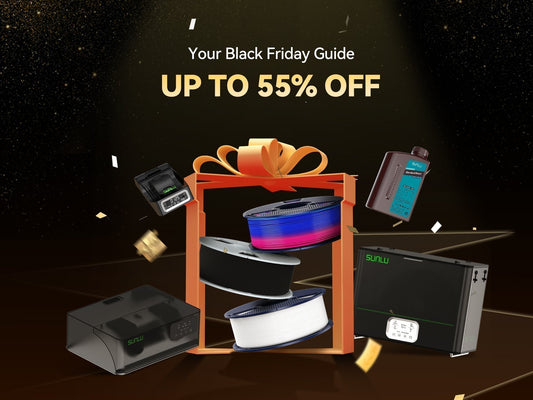 SUNLU 2025 Black Friday Guide - Your Best Deals of the Year on 3D Printing Essentials! Perfect Time to Stock Up!