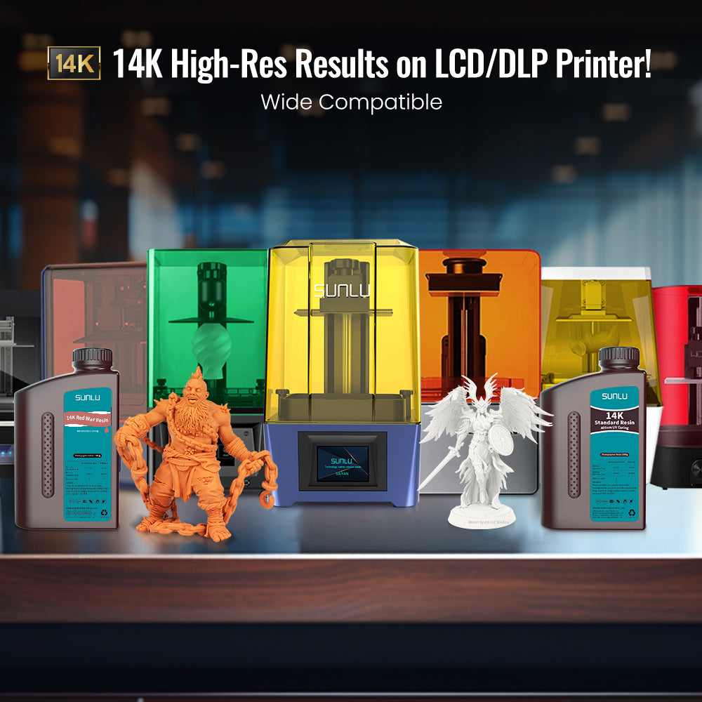 [MOQ: 5 Bottles] 14K Standard Resin and Redwax Resin 1000g
