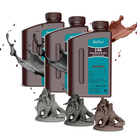 [MOQ: 5 Bottles] 1000g 14K Standard Resin and Redwax Resin 1KG