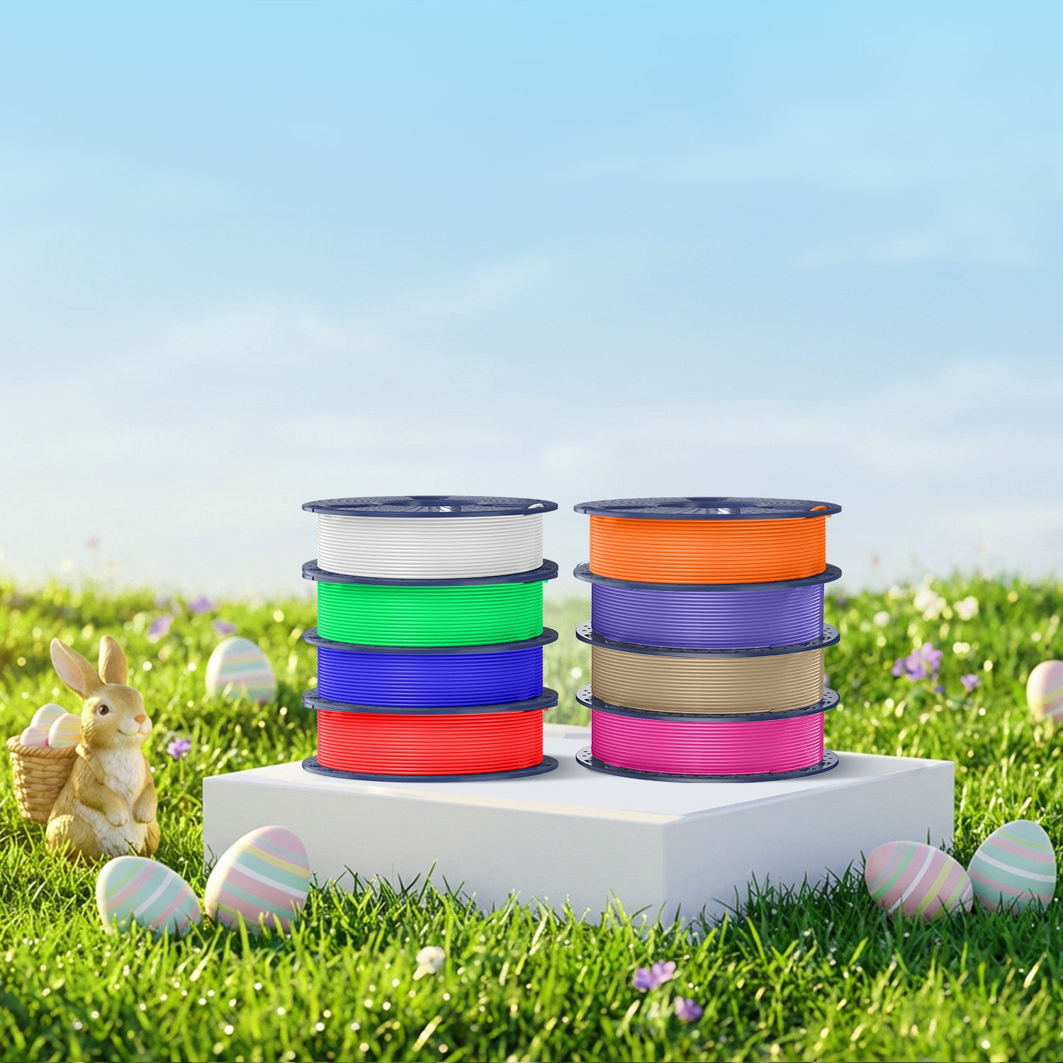 250g Spool PLA, PLA+, PLA+2.0, PLA Meta Multicolor Filament Bundle, 250g*8 Rolls