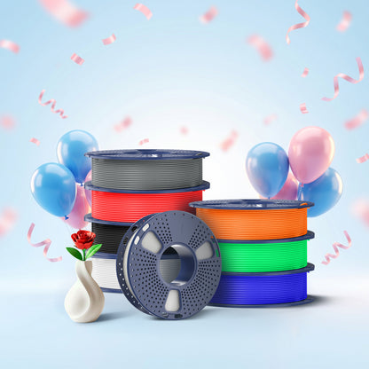 250g PLA, PLA+, PLA+2.0, PLA Meta Multicolor Filament Bundle, 250g*8 Rolls