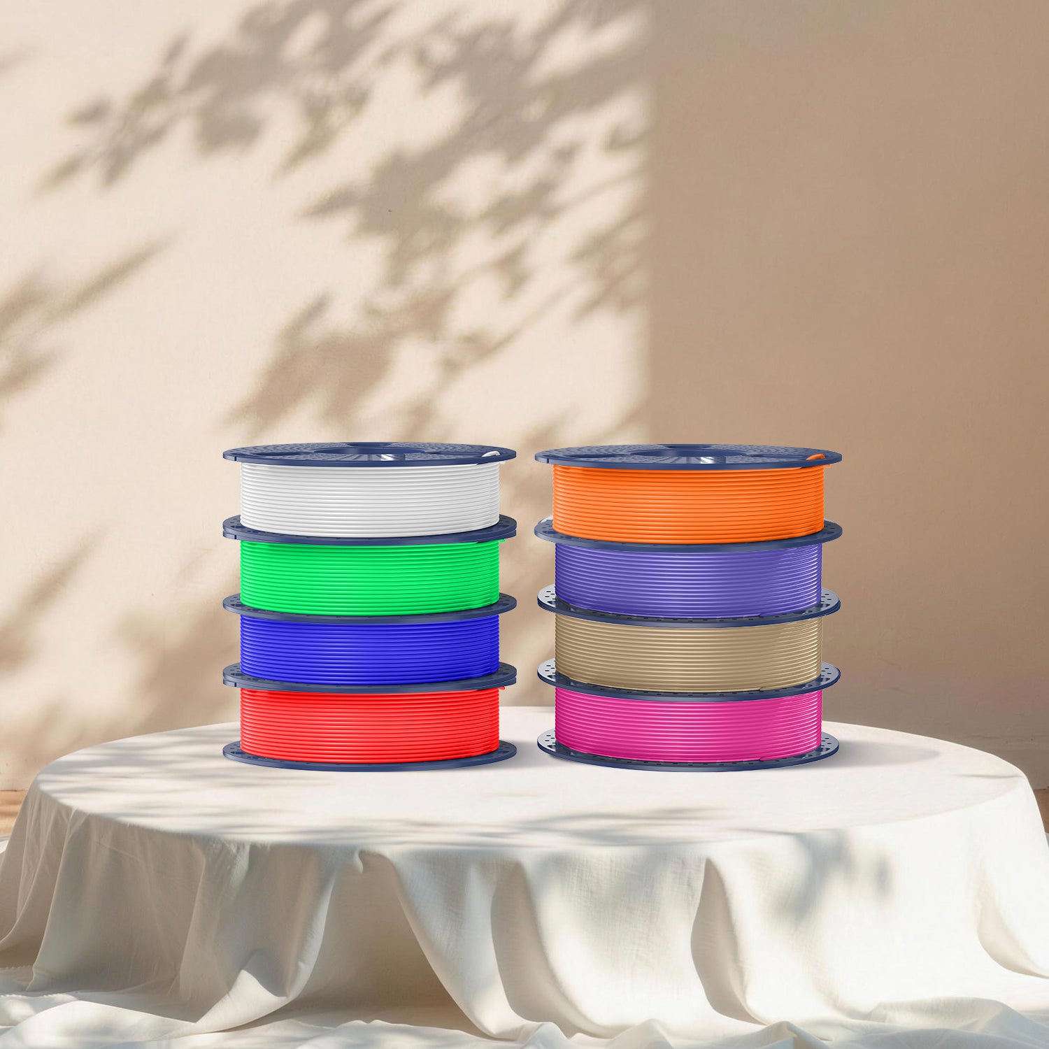 250g Spool PLA, PLA+, PLA+2.0, PLA Meta Multicolor Filament Bundle, 250g*8 Rolls