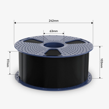 [Bigger Size, Longer Use, No Waste] 3KG Large Spool PLA Series 3D Printer Filament Collection