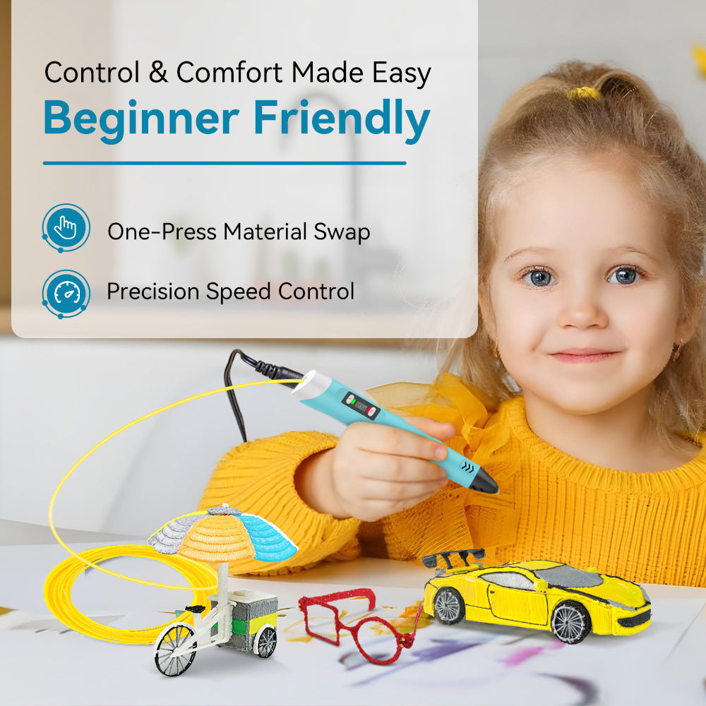 Best Christmas Gift 3D Pen 3D Printing Pen SL-200, Perfect Gift for Kids, Suitable for Children Aged 5 and Above