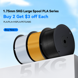 [Bigger Size, Longer Use, No Waste] 5KG Large Spool PLA Series 3D Printer Filament Collection