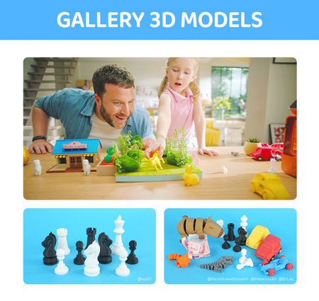 [For Email] Kidoodle MiniBox A1: 3D Printer for Kids, Unleash Creativity with Kidoodle, 600mm/s High Speed, AutoLiv/Design Safe for Kids/5" Touch Screen, Wi-Fi/App Control, Easy to Install at Home/School (Copy)