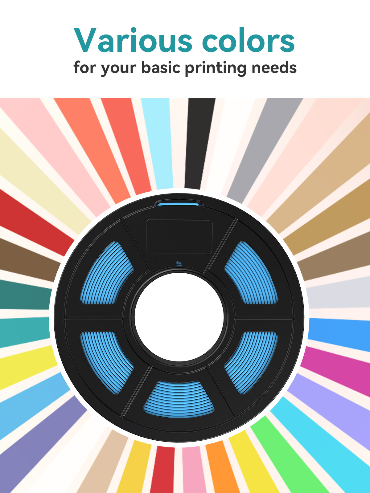 [Disponible en México] PLA, Filamento para impresora 3D SUNLU PLA 1kg