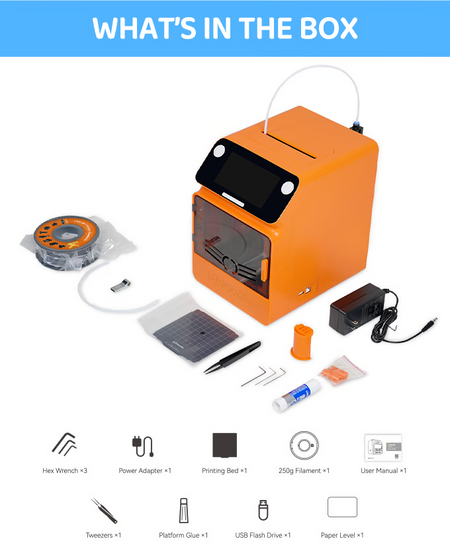 [For Email] Kidoodle MiniBox A1: 3D Printer for Kids, Unleash Creativity with Kidoodle, 600mm/s High Speed, AutoLiv/Design Safe for Kids/5" Touch Screen, Wi-Fi/App Control, Easy to Install at Home/School (Copy)