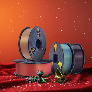 [MOQ: 3KG] Multi-Color SILK Filament(Dual-color, Tri-color and Four-color) 3D Printer Filament 1KG