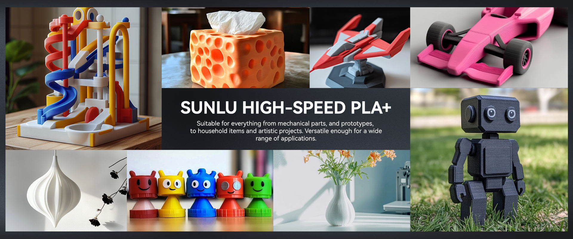 Sunlu PLA+ Filament - 1.75mm (1kg) 27 Robotonbd High Speed PLA PLA Plus HS PLA 3D Printer Filament 1KG 14 Robotonbd