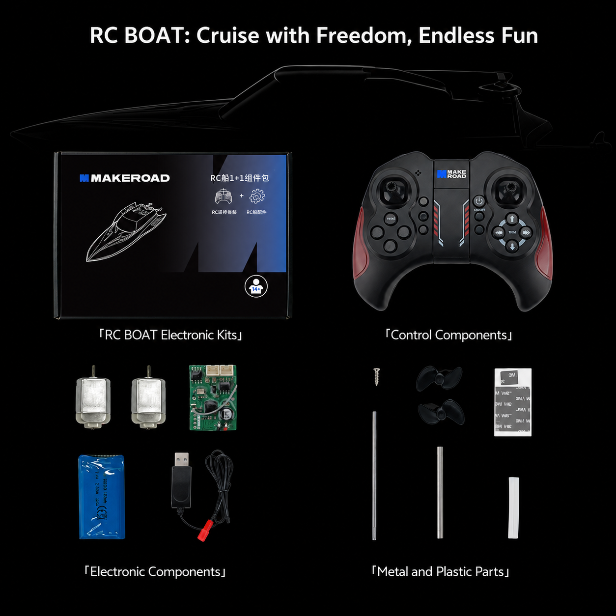 [Pre-order] Makeroad MakerKit RC Boat Kits | MakerKit RC