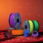 SUNLU Matte PLA Dual-Color 3D Printer Esthenic Filament 1KG, Seamless Two-Tone Shifts & Soft Matte Finish