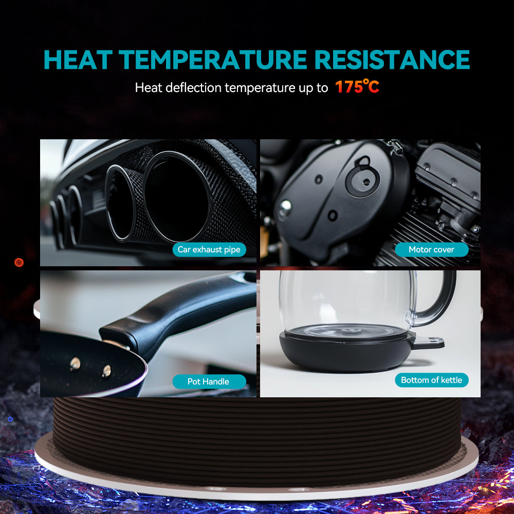 Nylon-12 Carbon Fiber (PA12-CF) 3D Printer Filament 1KG