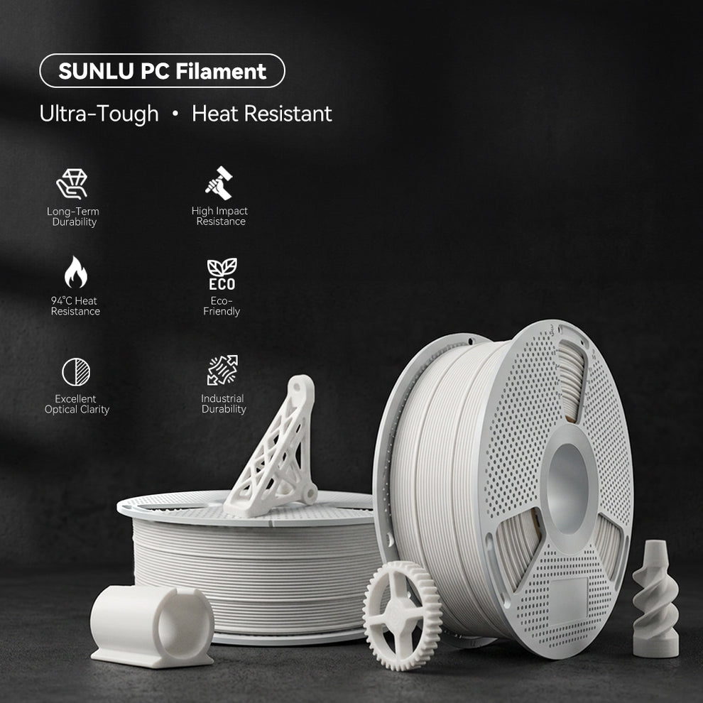 PC (Polycarbonate) 3D Printer Filament 1KG | SUNLU Online Store