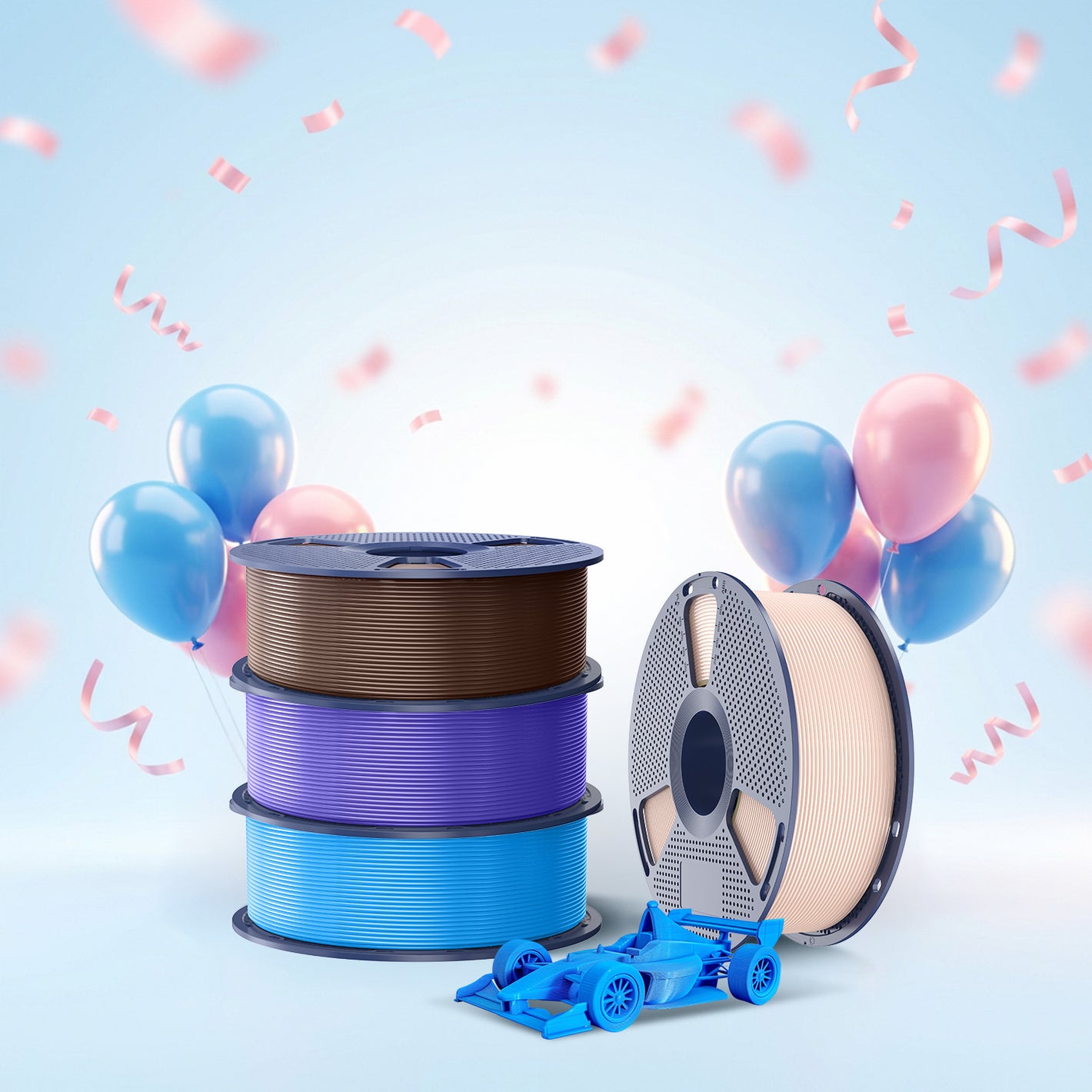 Filamento per stampante 3D SUNLU PETG 1 kg/2,2 libbre 1,75 mm