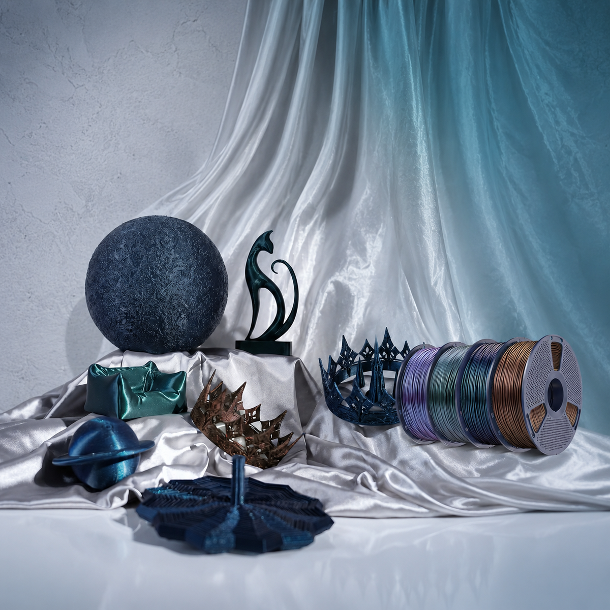 PLA Galaxy Aesthetic Home Decor Design Bundle — 1KG × 4 Rolls