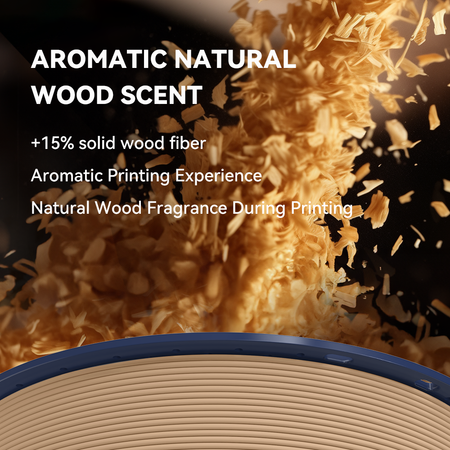 [MOQ: 3KG] Optimized Wood PLA 3D Printer Filament 1KG, Optimized and Upgraded Wood Texture