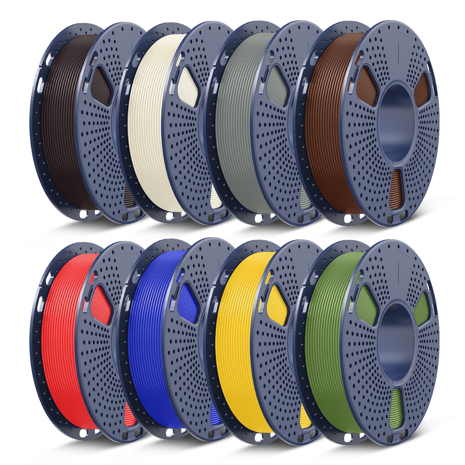 250g PLA, PLA+, PLA+2.0, PLA Meta Multicolor Filament Bundle, 250g*8 Rolls