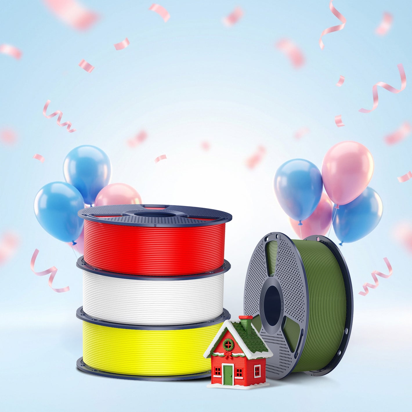 [MOQ: 6KG] PLA 3D Printer Filament 1KG