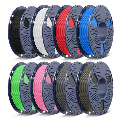 250g Spool PLA, PLA+, PLA+2.0, PLA Meta Multicolor Filament Bundle, 250g*8 Rolls