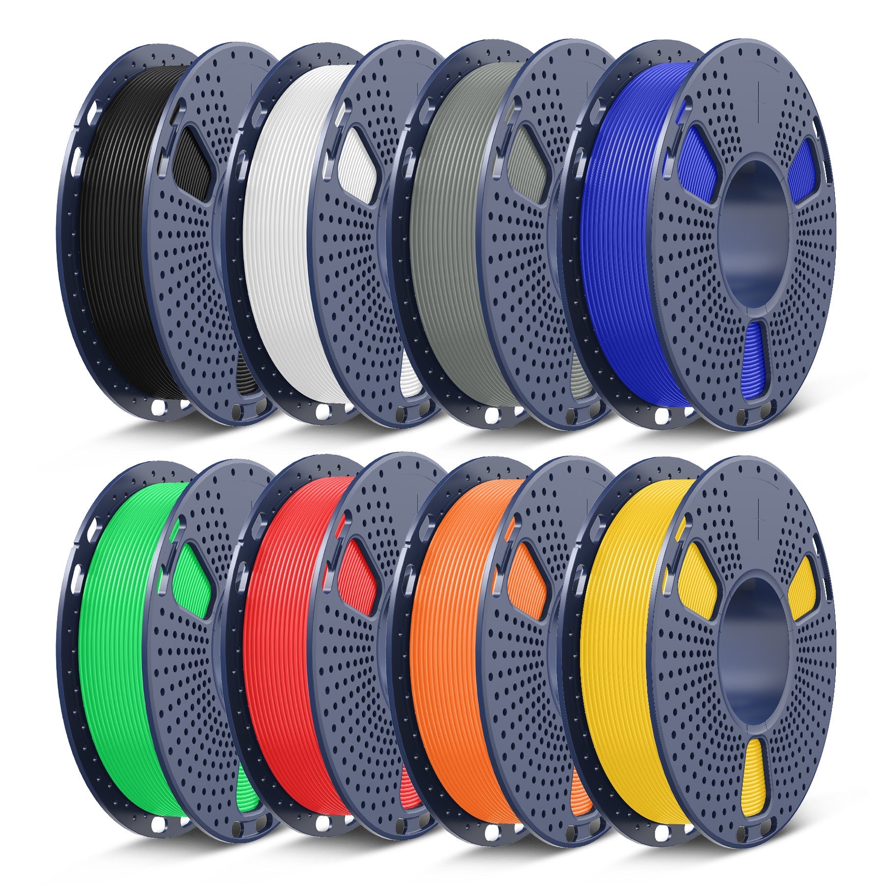 250g PLA, PLA+, PLA+2.0, PLA Meta Multicolor Filament Bundle, 250g*8 Rolls