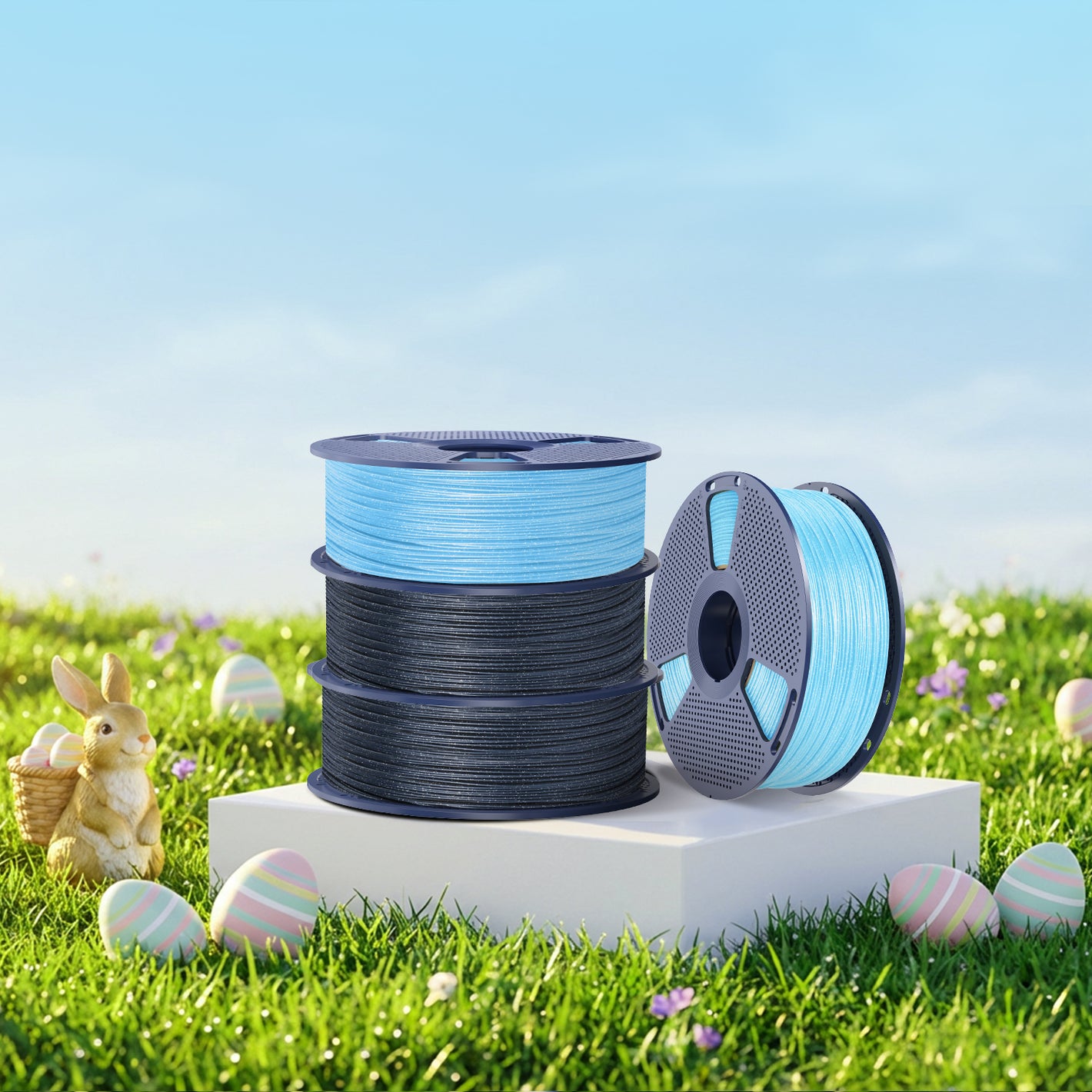 [MOQ : 3 KG] Filament PLA scintillant pour imprimante 3D 1 KG