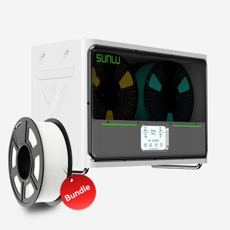 ⚡20%off Black Friday Flash Sale | SUNLU FilaDryer S4, Temperature Balance and High Efficiency, the First Dryer for 4 Spools Capacity