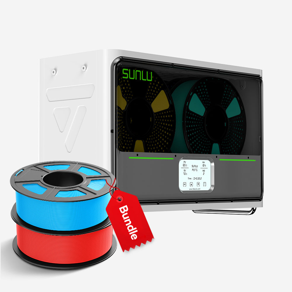 ⚡20%off Black Friday Flash Sale | SUNLU FilaDryer S4, Temperature Balance and High Efficiency, the First Dryer for 4 Spools Capacity