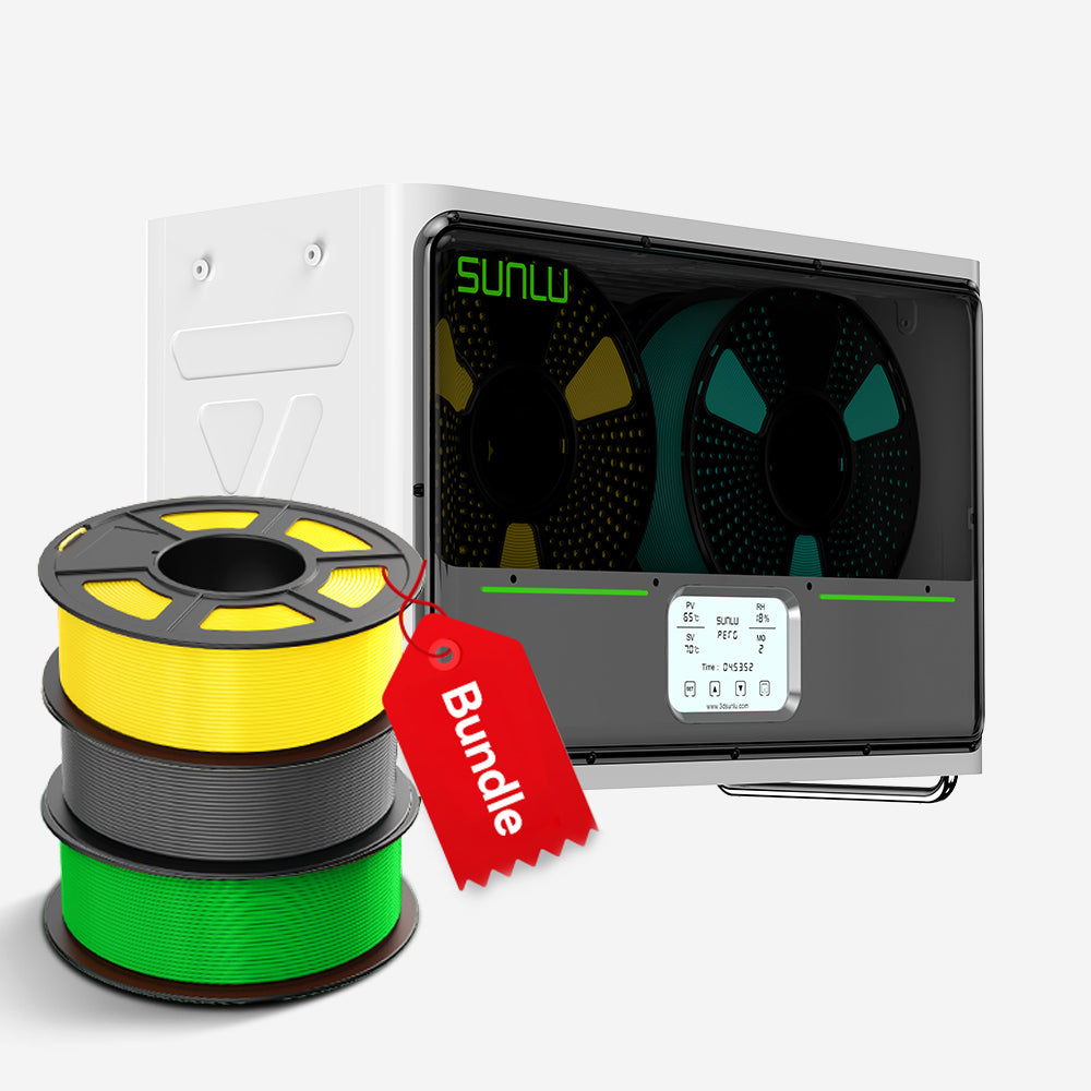 ⚡20%off Black Friday Flash Sale | SUNLU FilaDryer S4, Temperature Balance and High Efficiency, the First Dryer for 4 Spools Capacity