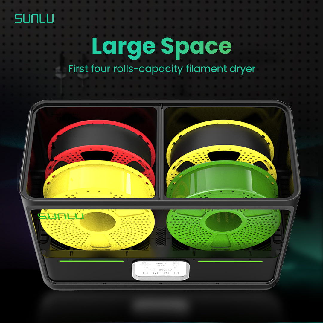 美品 SUNLU S4 フィラメントドライヤー 4リール同時乾燥 保護フィルム付 SUNLU FilaDryer S4, Best filament dryer- SUNLU official online store