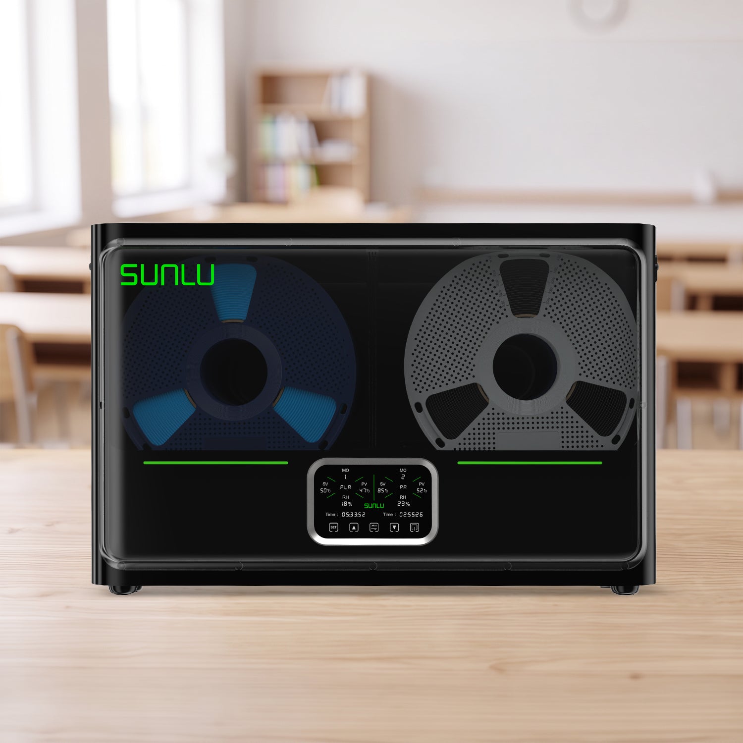 SUNLU FilaDryer S4 Pro, Dual-Zone Filament Dryer with Independent Temperature & Time Control, 85℃ Max Temperature, Drying & Annealing 2-in-1, Fits 4 × 1kg Filament Spools