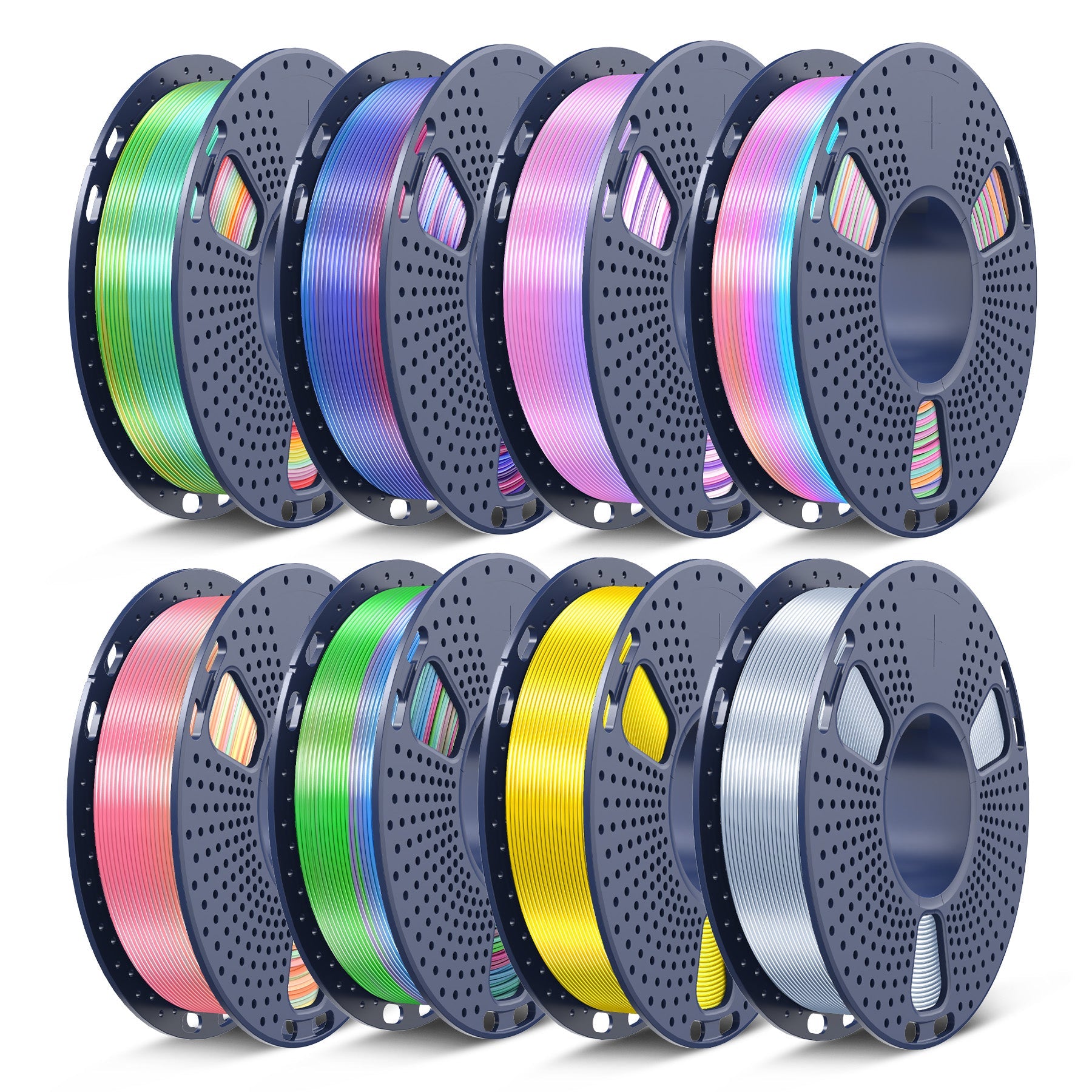SUNLU 250g PLA, PLA+, PLA+2.0, PLA Meta Filament Bundle, 250g*8