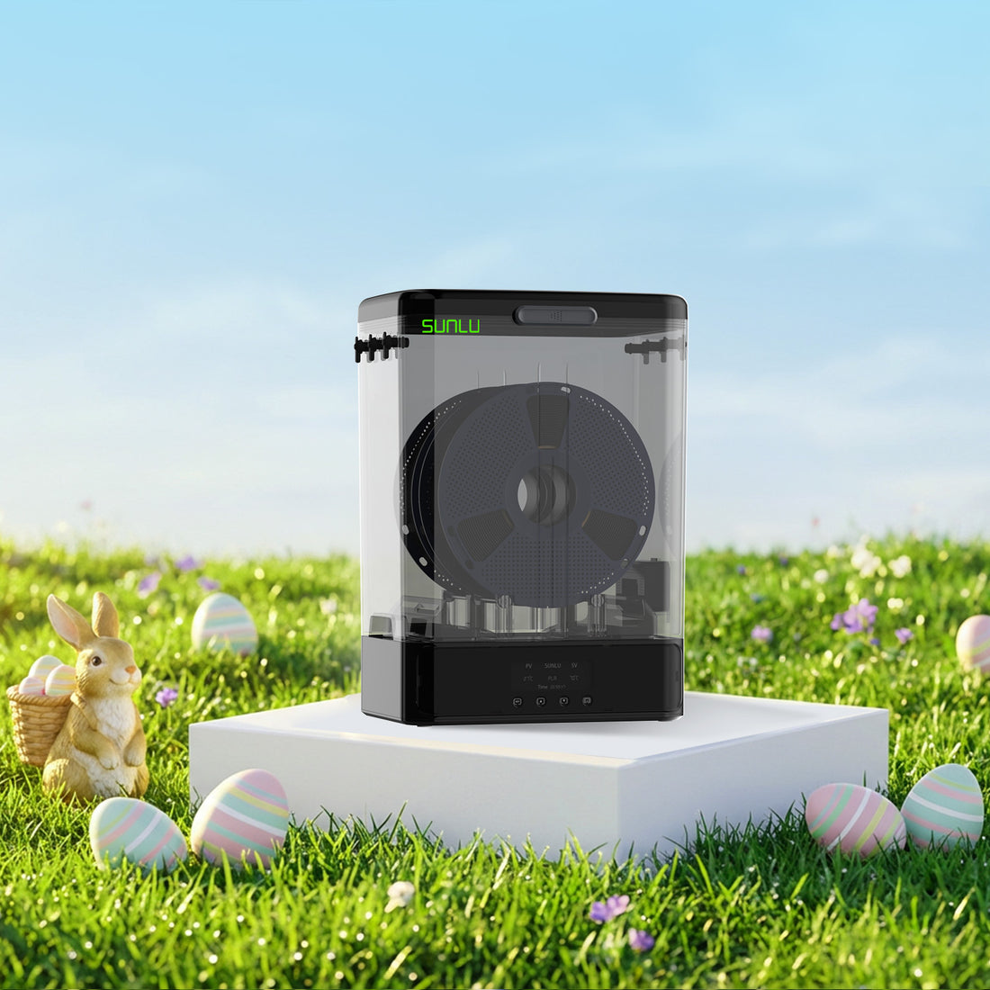SUNLU FilaDryer SP2, 2-in-1 Filament Dryer Combine with Storage Box Up ...