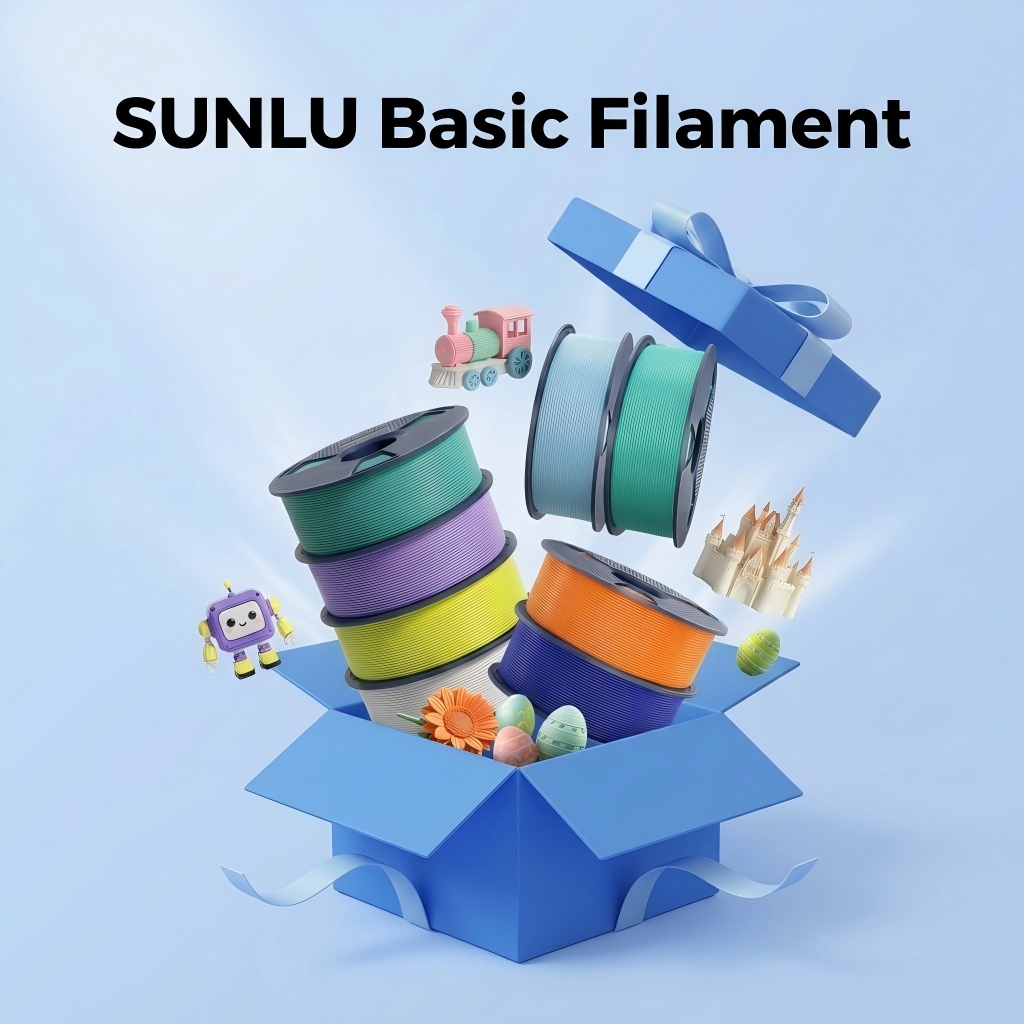 [Canada Only] SUNLU Basic Filament Collection – PLA, PLA+, PLA+ 2.0, PETG, PLA Matte & PLA Meta, From Everyday Prints to Pro Results