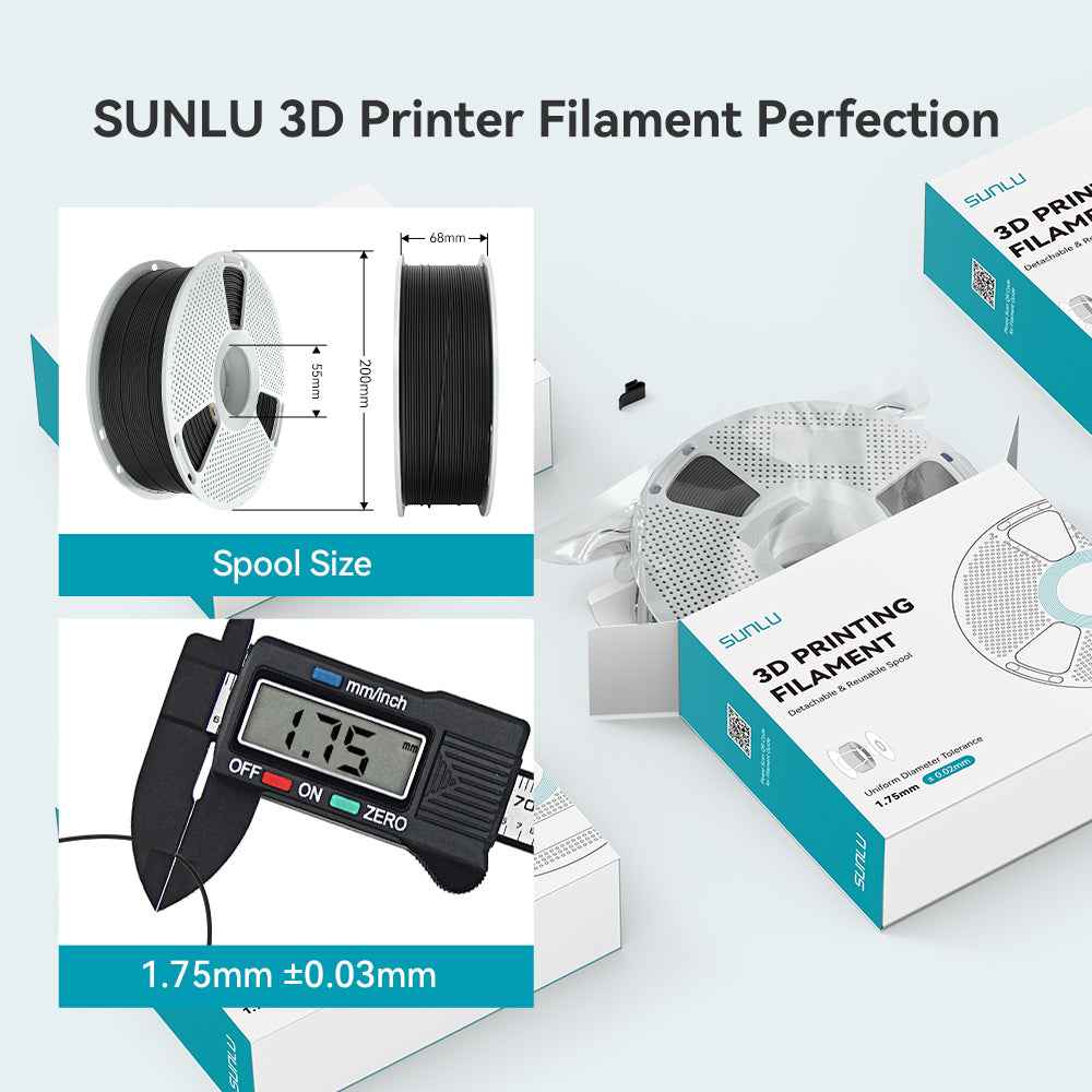 Nylon-6 Glass Fiber (PA6-GF) 3D Printer Filament 1KG