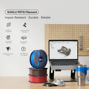 Filamento per stampante 3D SUNLU PETG 1 kg/2,2 libbre 1,75 mm
