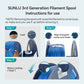 SUNLU PLA Metallic (PLA Metal ) 3D Filament 1KG, Metal-Like Texture Filament