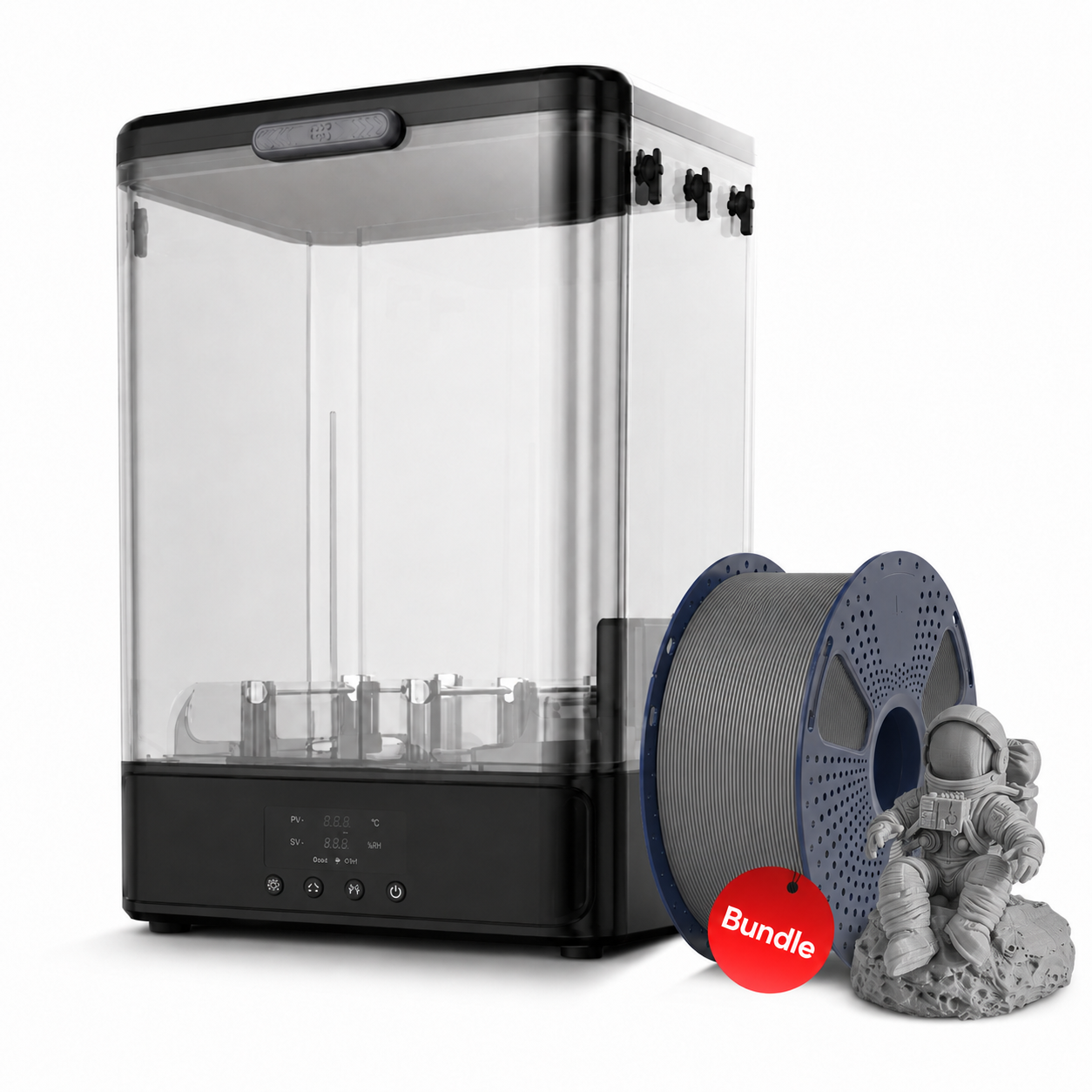 SUNLU FilaDryer SP2, 2-in-1 Filament Dryer Combine with Storage Box, Compatible with spool size 1kg×2 or 2kg×1 or 3kg×1