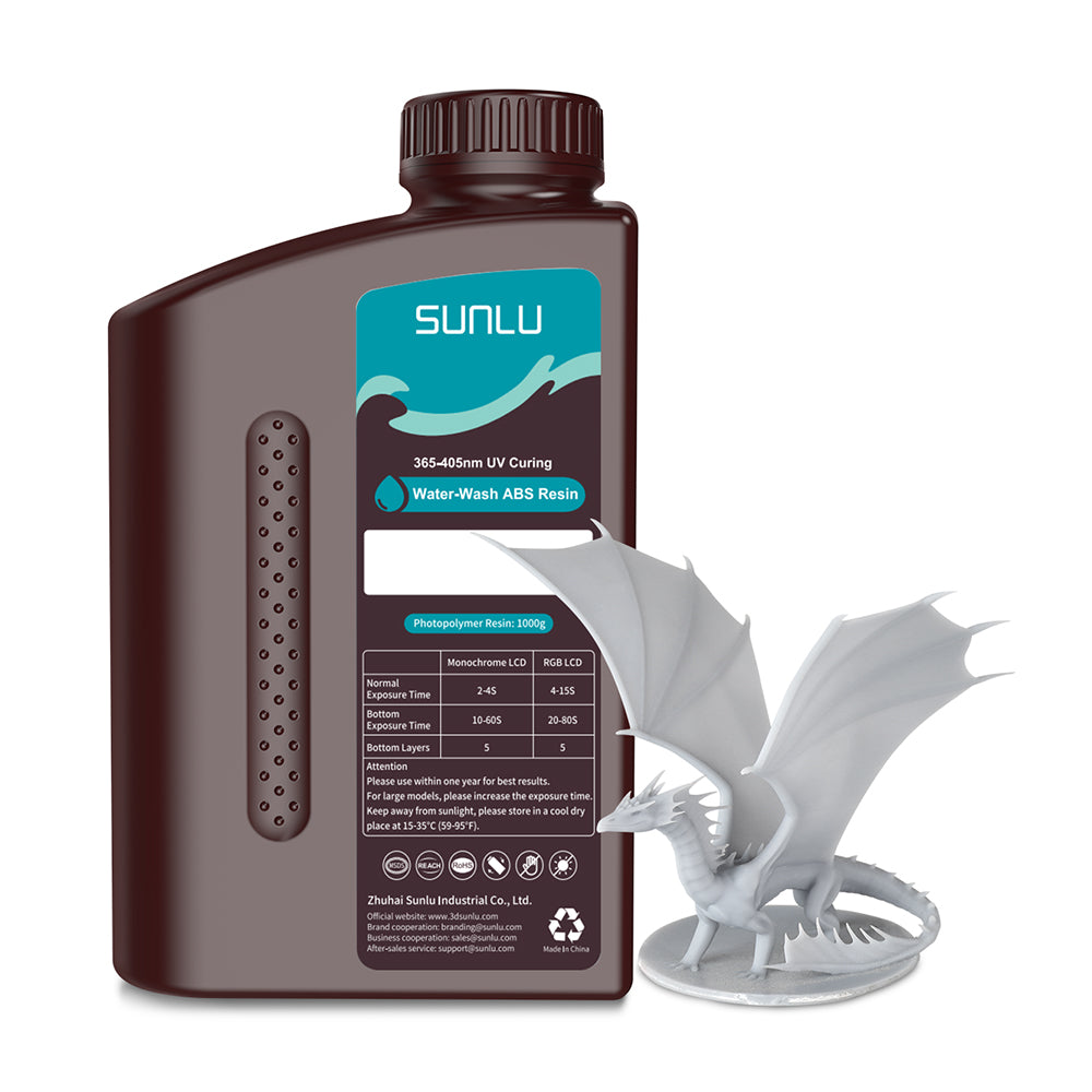 Résine Sunlu 1KG Pour Imprimante 3D LCD/SLA - Standard, ABS-like, Haute Température