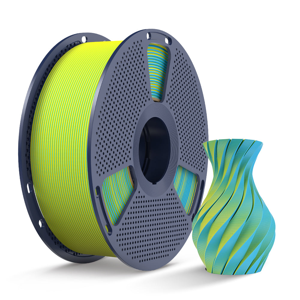 SUNLU Matte PLA Dual-Color 3D Printer Esthenic Filament 1KG, Seamless Two-Tone Shifts & Soft Matte Finish