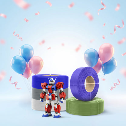 [Refill Freely, No Spool Waste] SUNLU Refill Filament 1KG, PLA, PLA+, PLA+2.0, PETG Filament, Compatible with 2025 SUNLU 3rd-Generation Reusable Spool and Bambu Reusable Spool