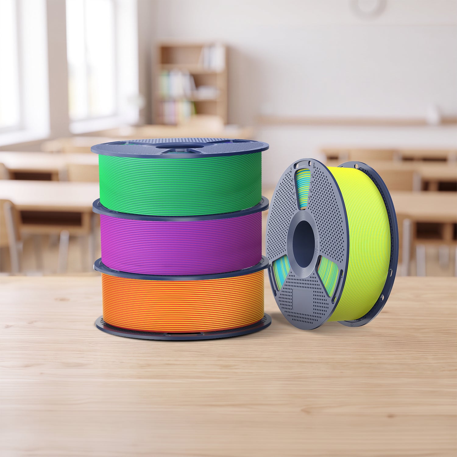 SUNLU Matte PLA Dual-Color 3D Printer Esthenic Filament 1KG, Seamless Two-Tone Shifts & Soft Matte Finish