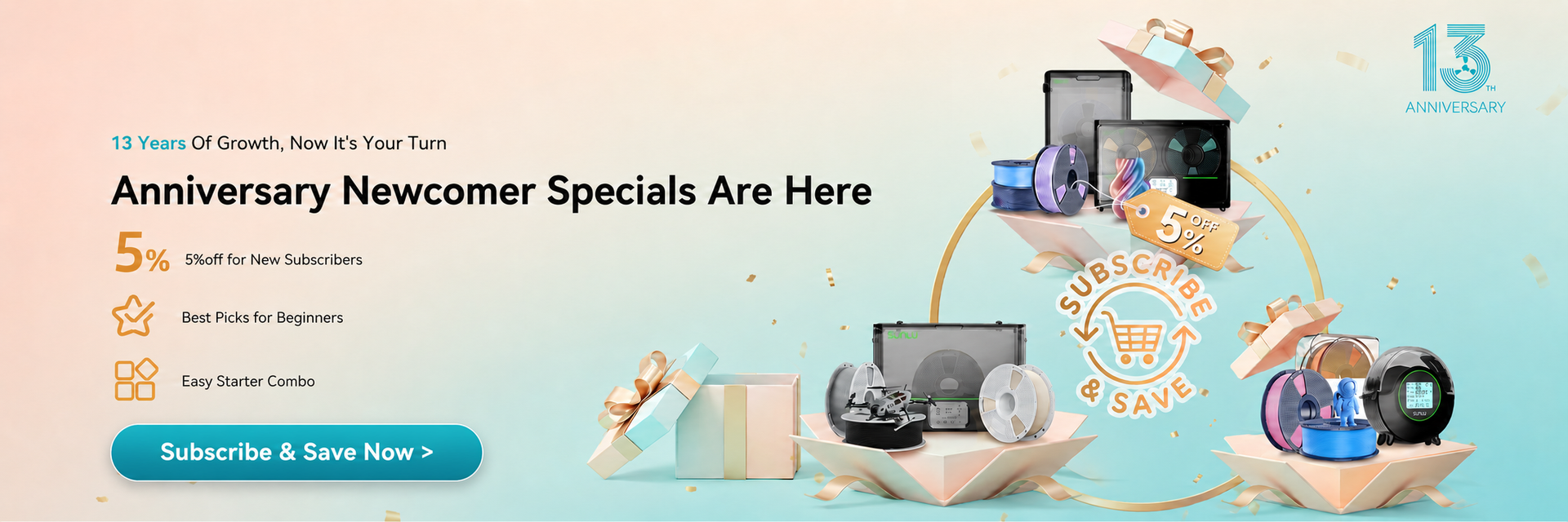 SUNLU new customer offer