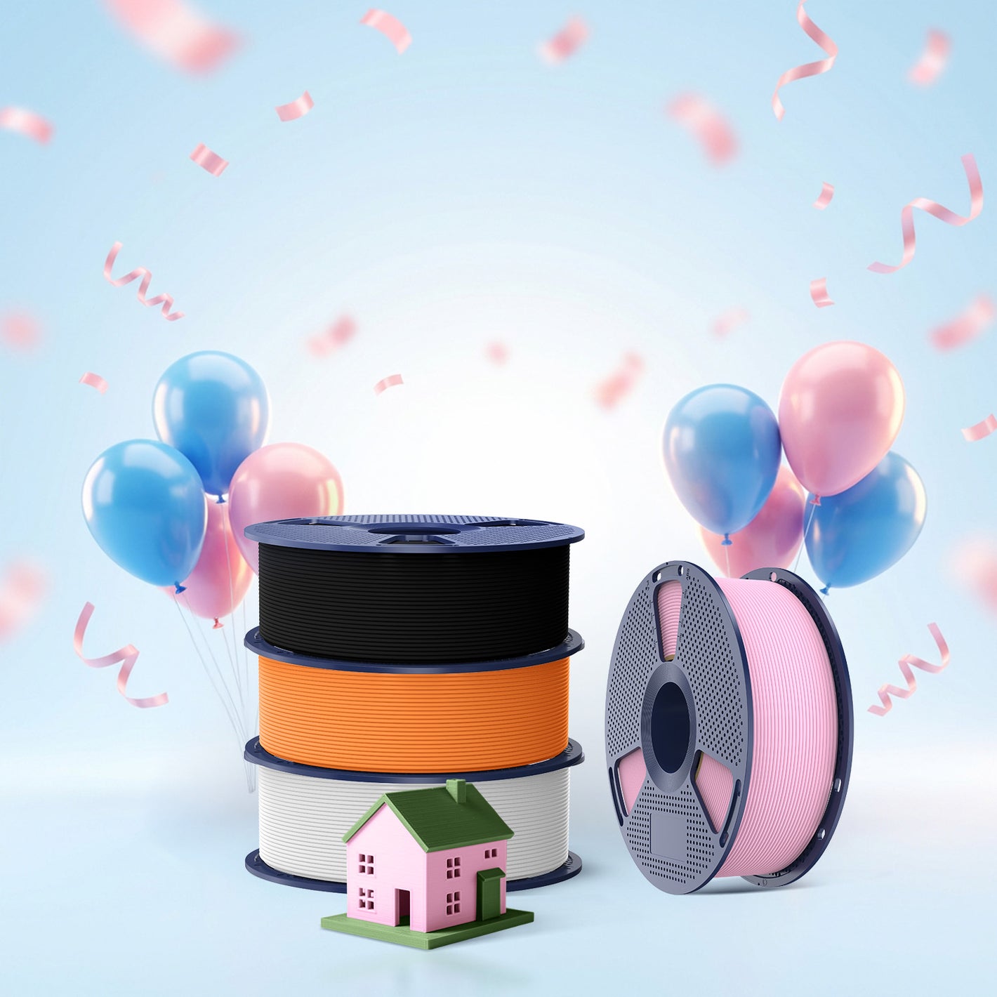 [MOQ: 6KG] High Speed Matte PLA 3D Printer Filament 1KG