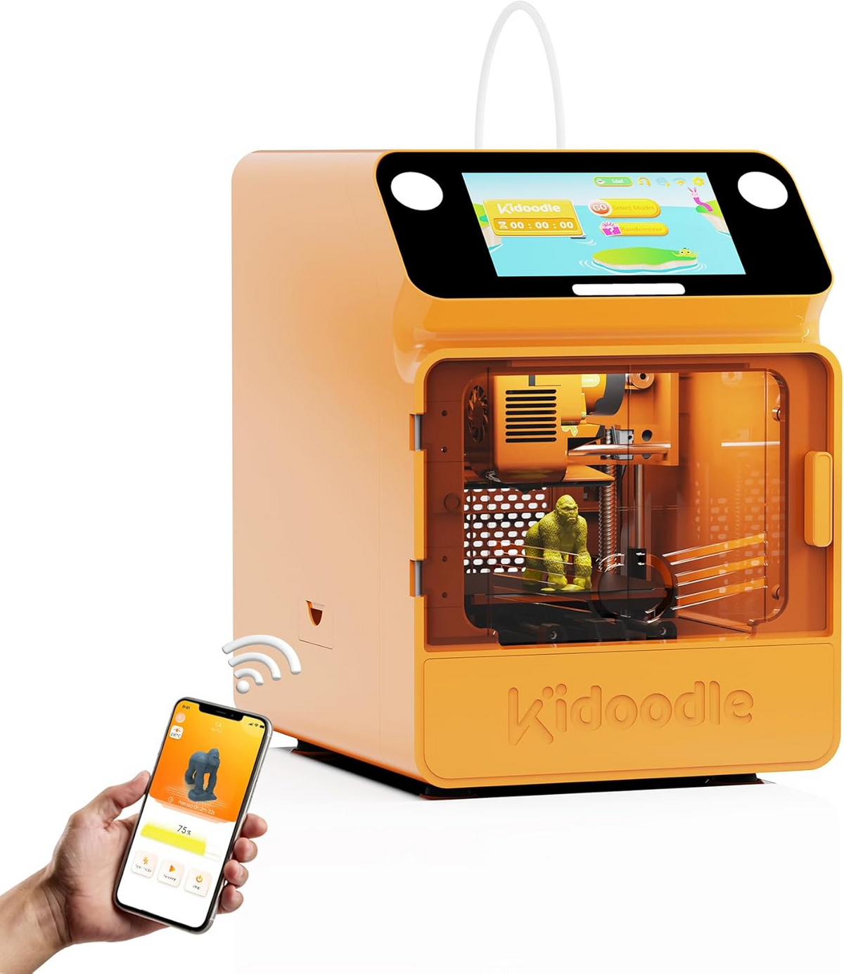 [For Email] Kidoodle MiniBox A1: 3D Printer for Kids, Unleash Creativity with Kidoodle, 600mm/s High Speed, AutoLiv/Design Safe for Kids/5" Touch Screen, Wi-Fi/App Control, Easy to Install at Home/School (Copy)