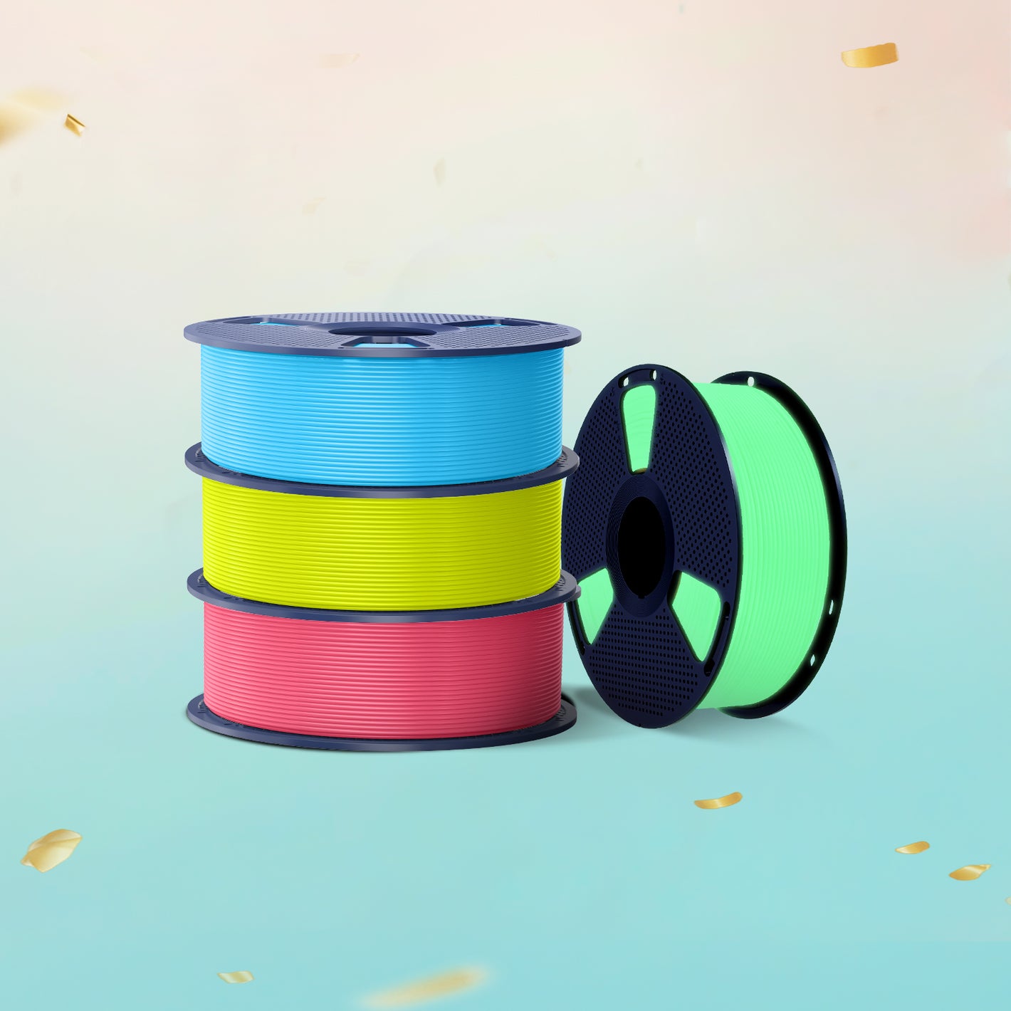[MOQ: 3KG] PETG Glow in The Dark (Luminous) 3D Printer Filament 1KG
