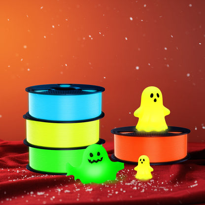 [MOQ: 3KG] Glow in The Dark (Luminous) PLA 3D Printer Filament 1KG