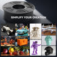 [Bigger Size, Longer Use, No Waste] 3KG Large Spool PLA Series 3D Printer Filament Collection