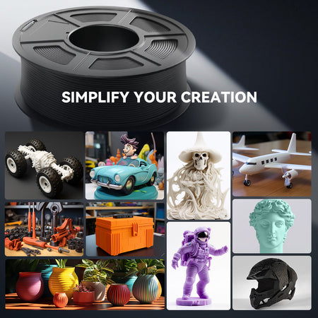 [Bigger Size, Longer Use, No Waste] 3KG Large Spool PLA Series 3D Printer Filament Collection